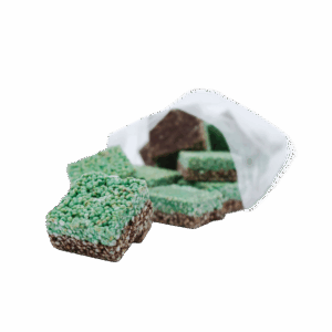 Cubitos de chocolate menta